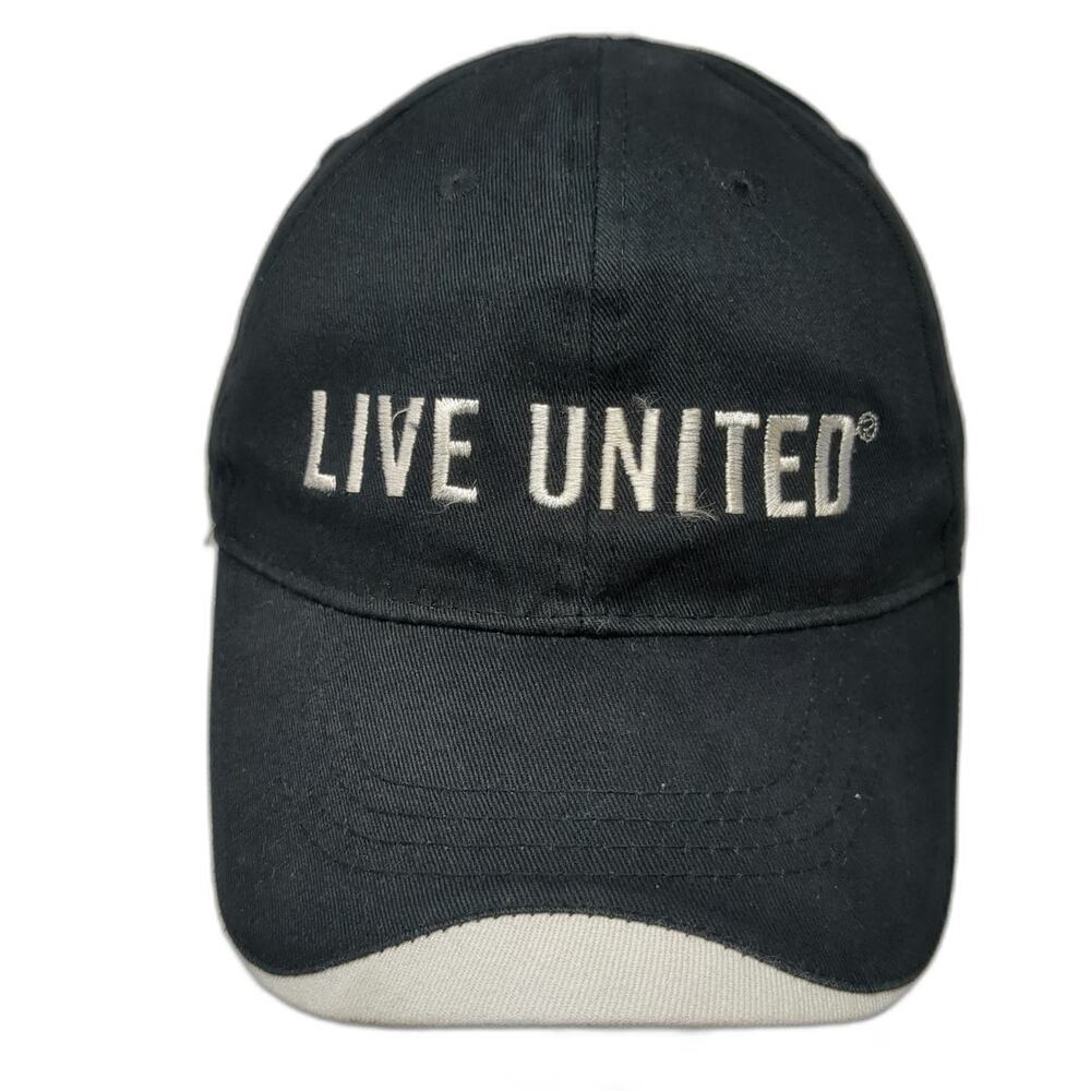 Hit Wear Baseball Cap Black One Size United Way Live United Strapback Cotton Hat